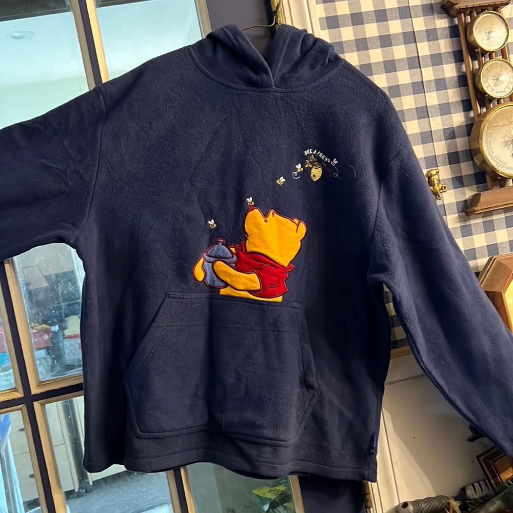 Vintage Pooh 100 Acre Collection Fleece Hoodie